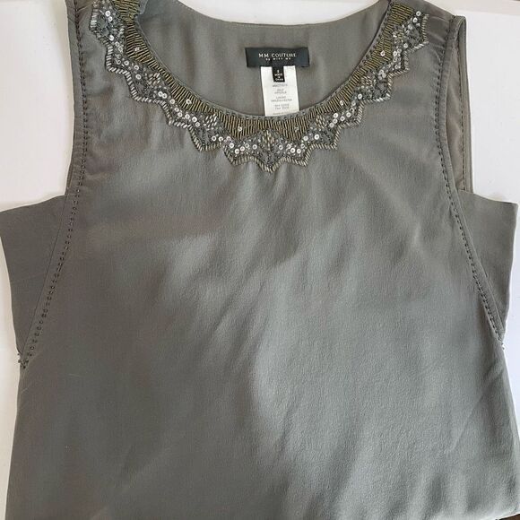 MM Couture| By miss me| 100% silk| Small| sleeveless top - Picture 11 of 14